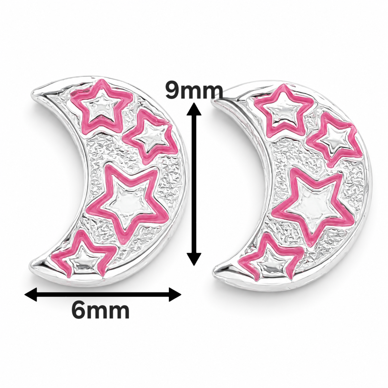 Broquel Luna Rosa Plata Ley 925