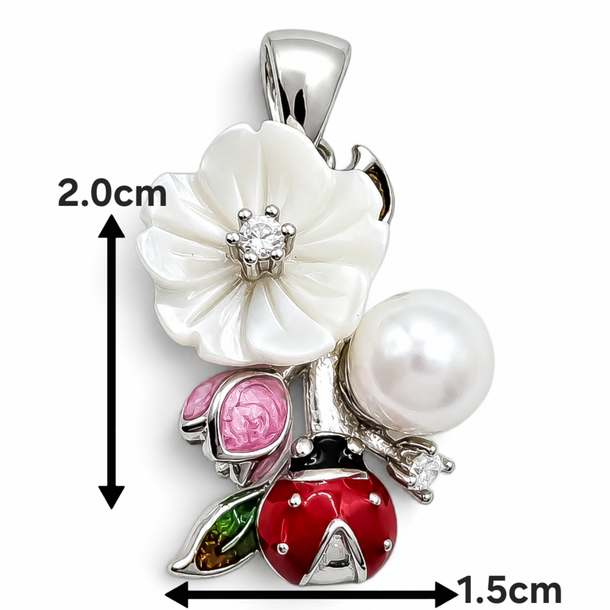 Set Flor Catarina Plata Ley 925