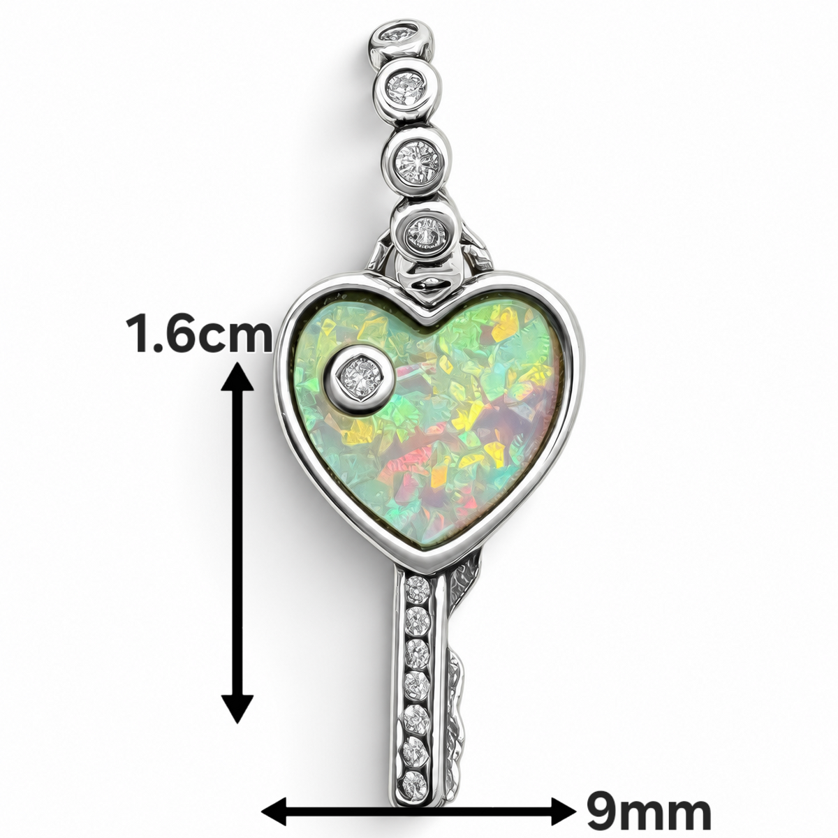 Charm Llave Plata Ley 925