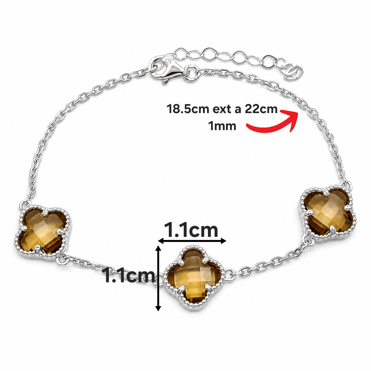 Pulsera Zultanita Van Plata Ley 925