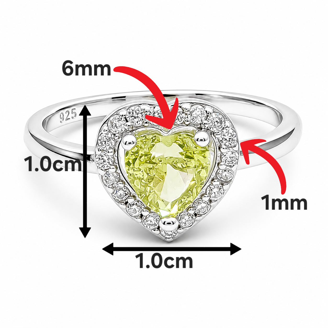 Anillo Corazon Liso VL Plata Ley 925