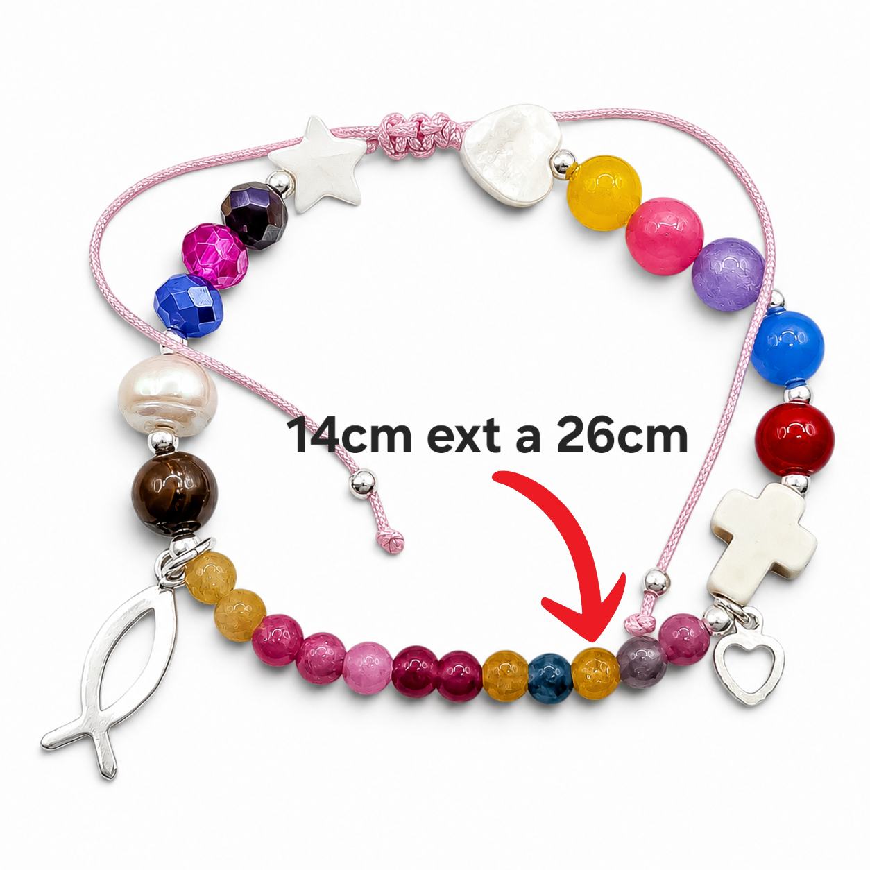 Pulsera Rosa Historia Jesus Plata Ley 925