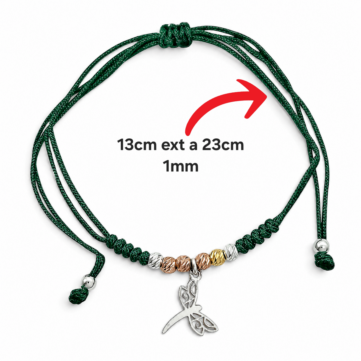 Pulsera Libelula Plata Ley 925