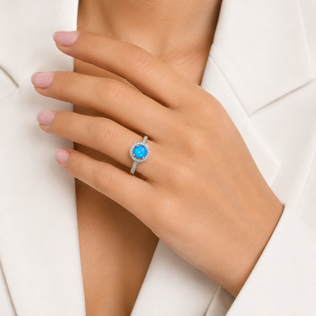 Anillo Opalo Azul