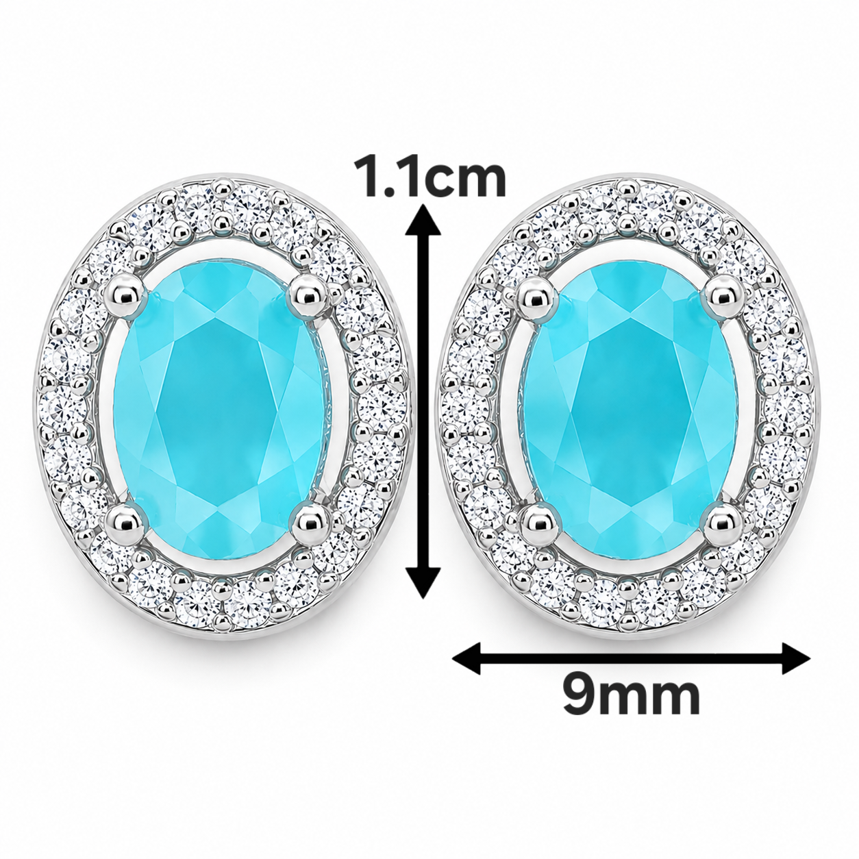 Arete Aqua Plata Ley 925