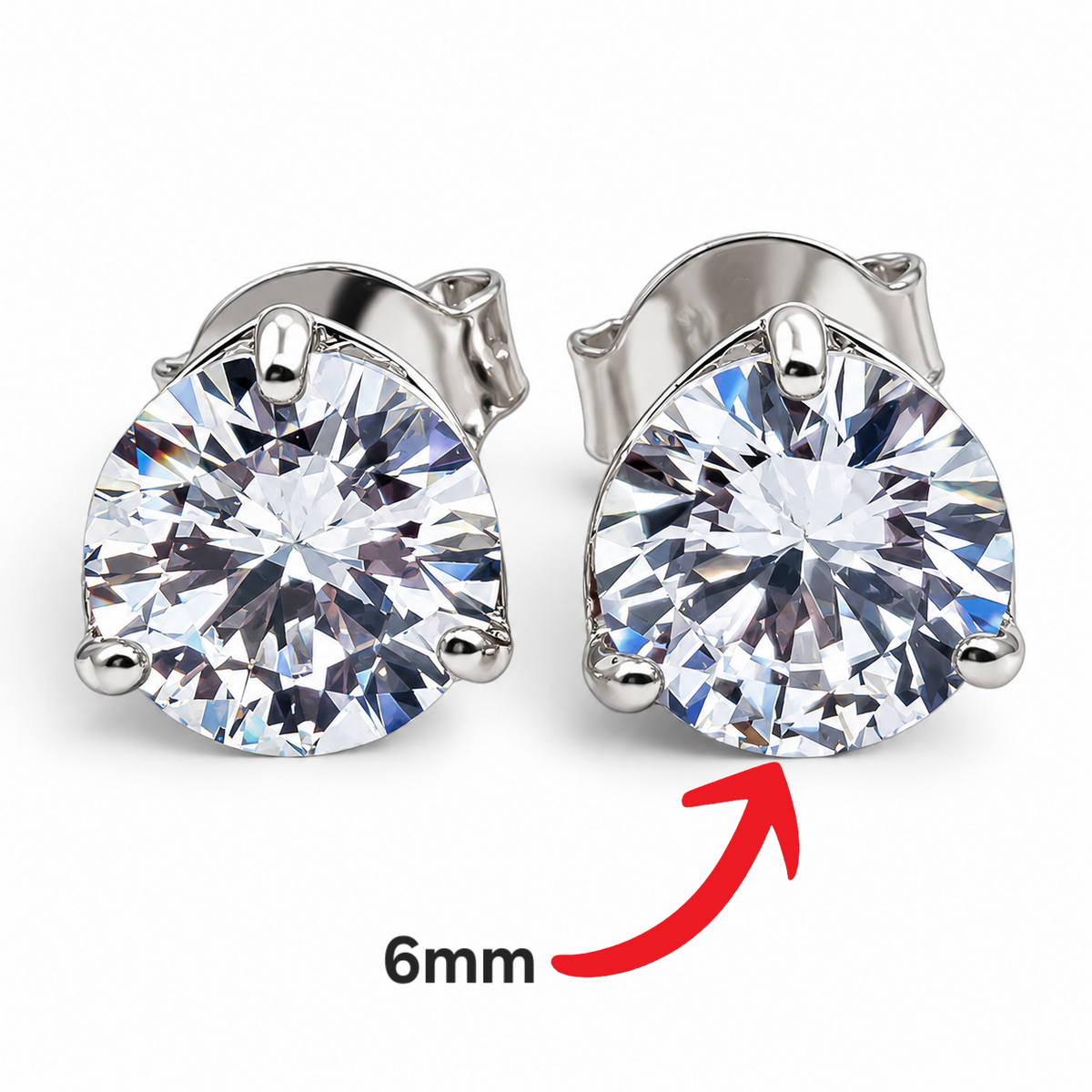 Arete Zirconia Plata Ley 925