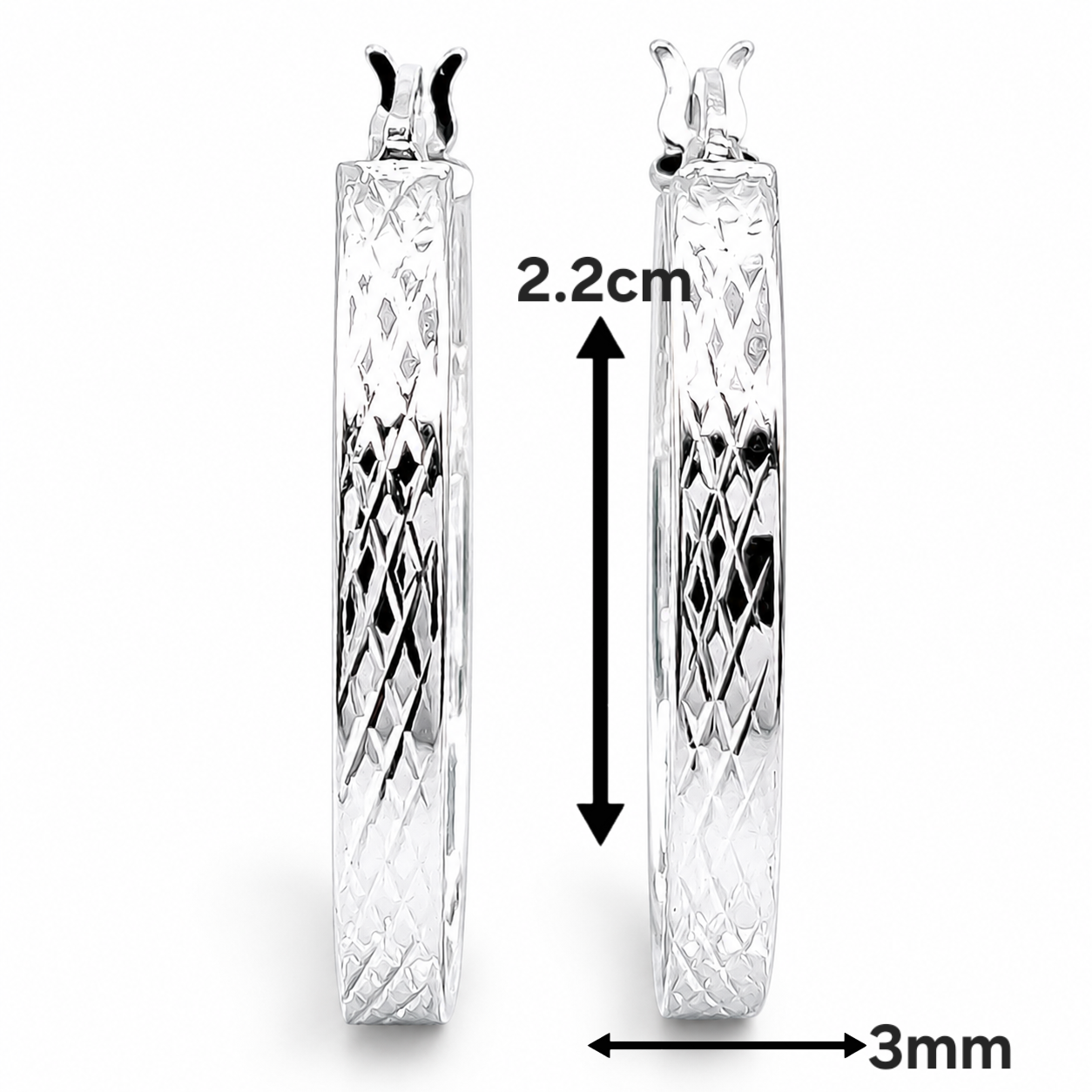 Arracada Lineas Plata Ley 925