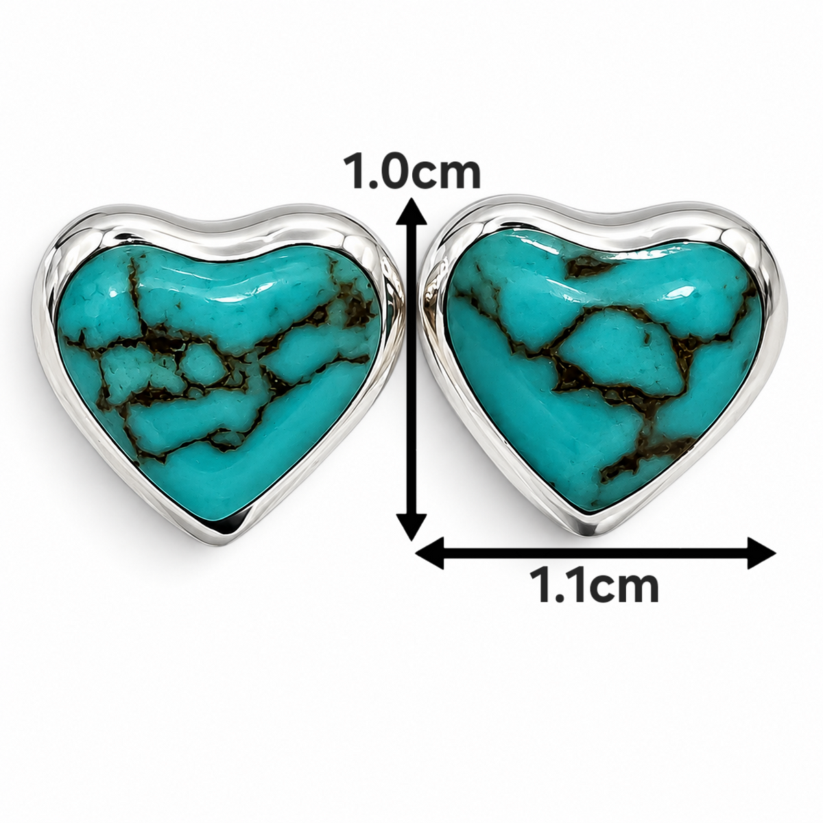 Arete Corazon Plata Ley 925