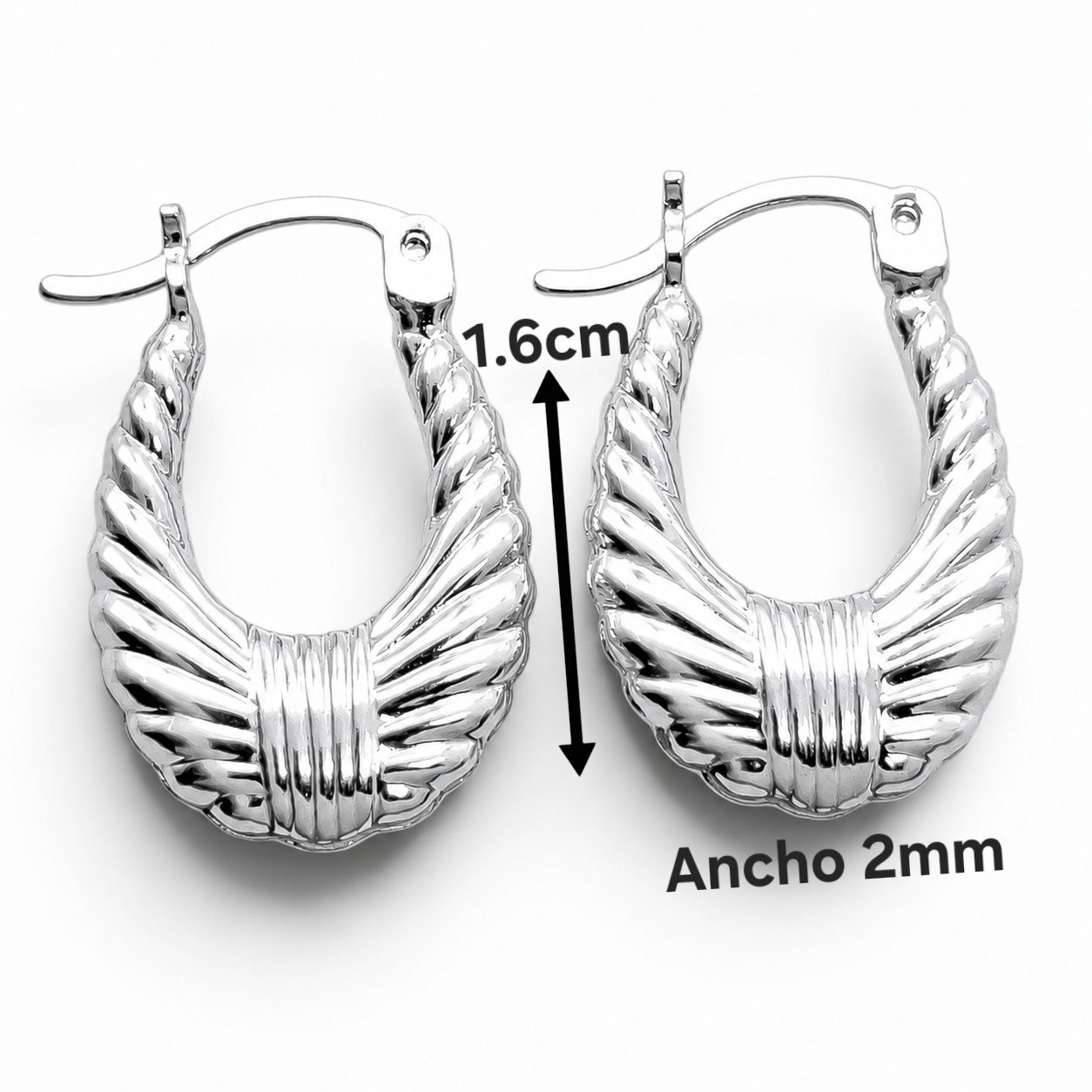 Arracada Canasta Chica Plata Ley 925