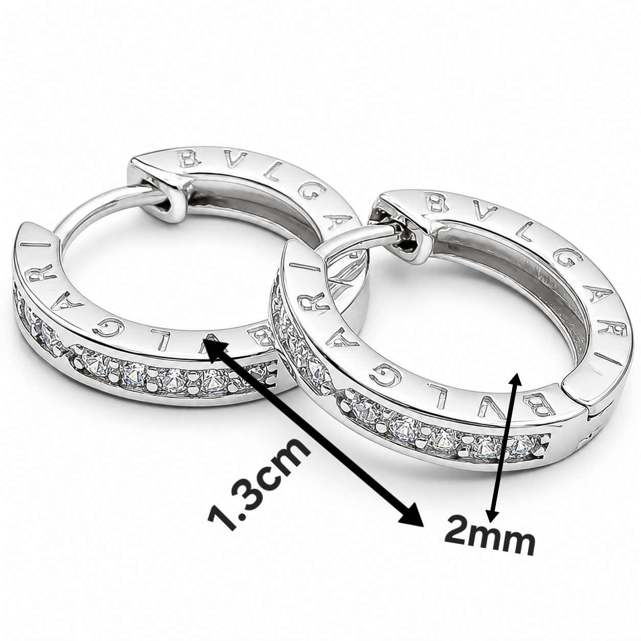 Arracada Bulga Plata Ley 925