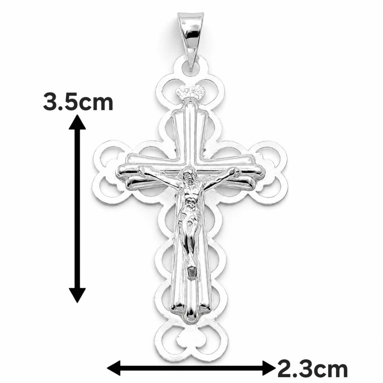 Dije Cristo Plata Ley 925