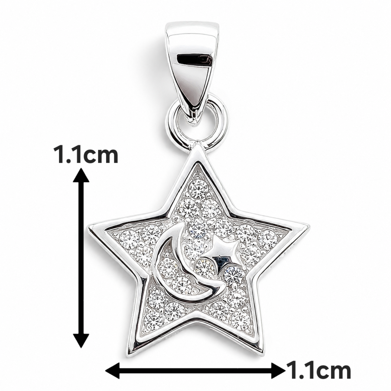 Dije Estrella Zirconia Plata Ley 925