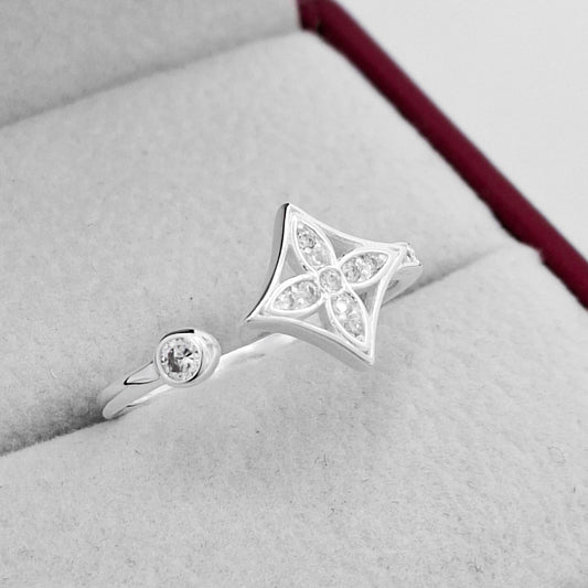 Anillo Zirconia Ajustable