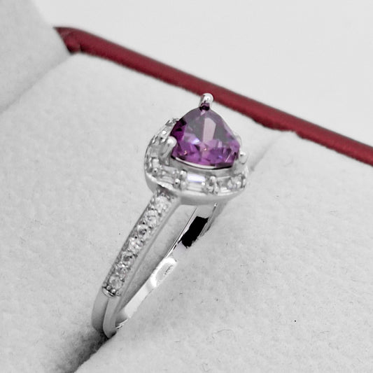 Anillo Triangulo Zirconia