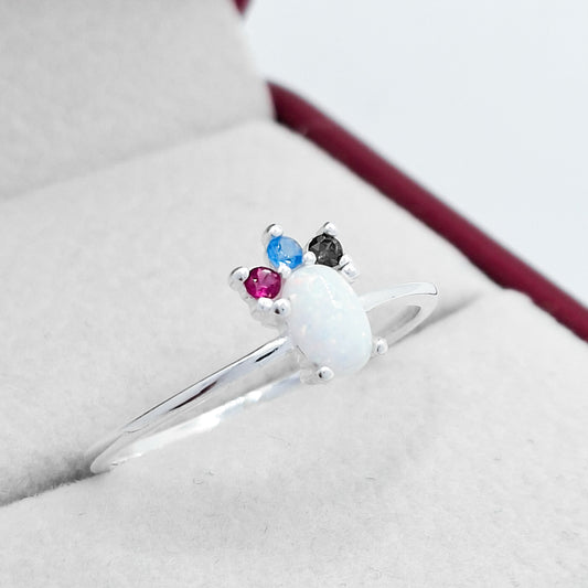 Anillo Opalo Zirconia