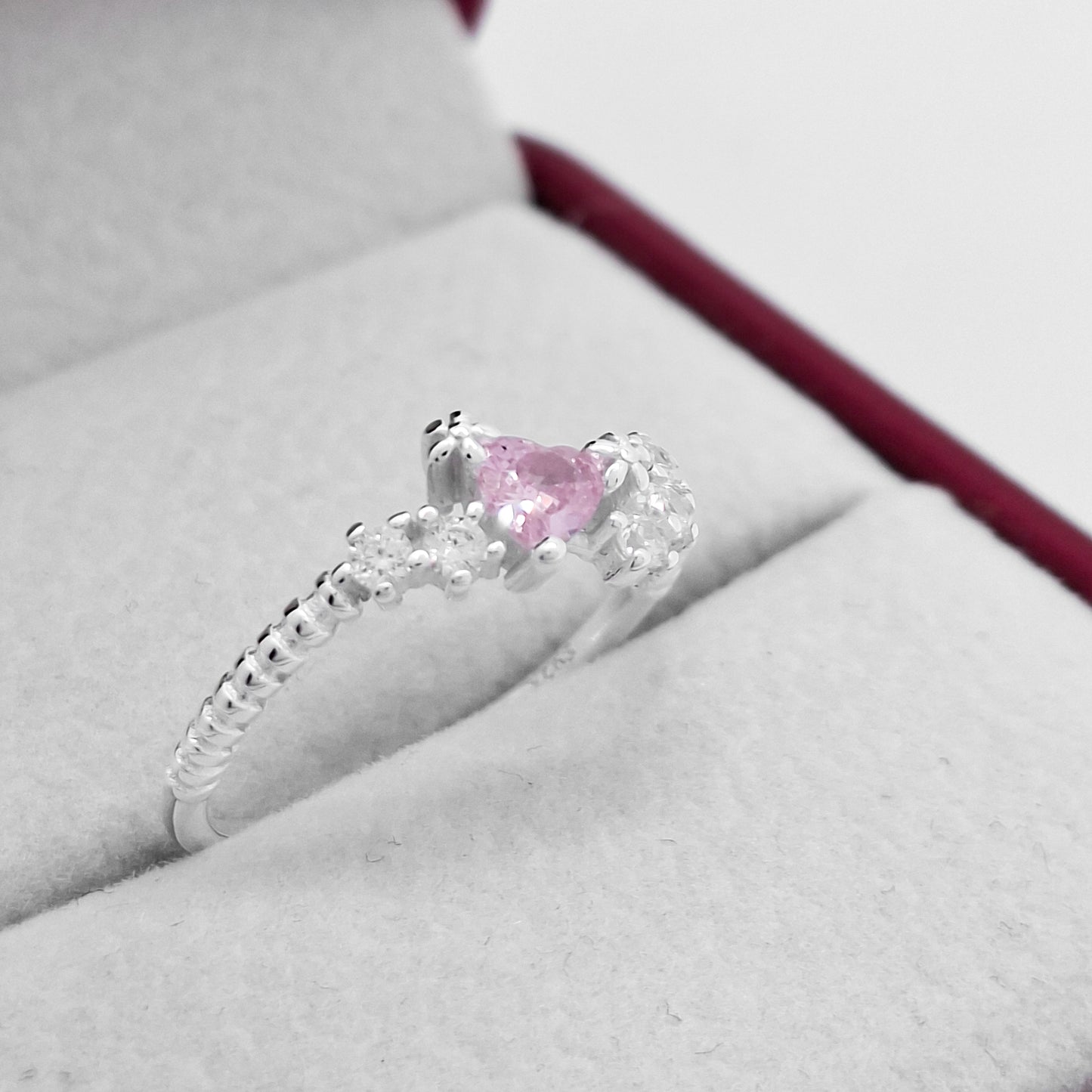 Anillo Corazon Flores