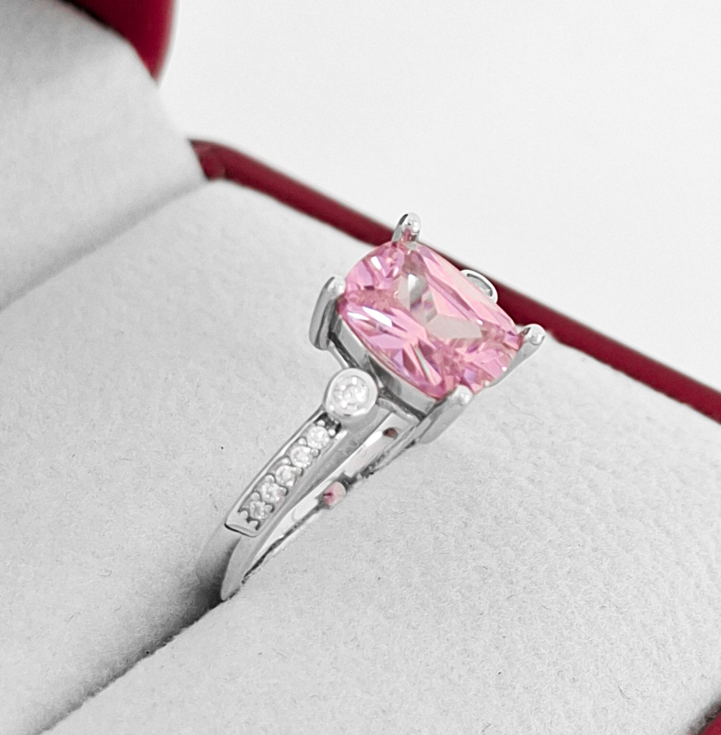 Anillo Cuadro Zirconia