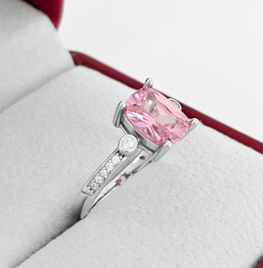 Anillo Cuadro Zirconia