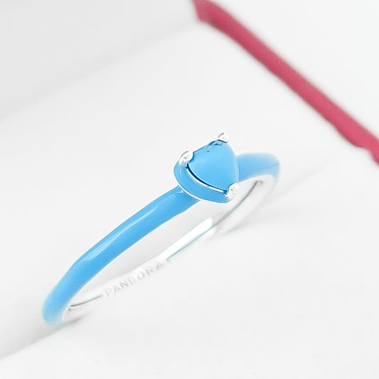 Anillo Corazon Azul