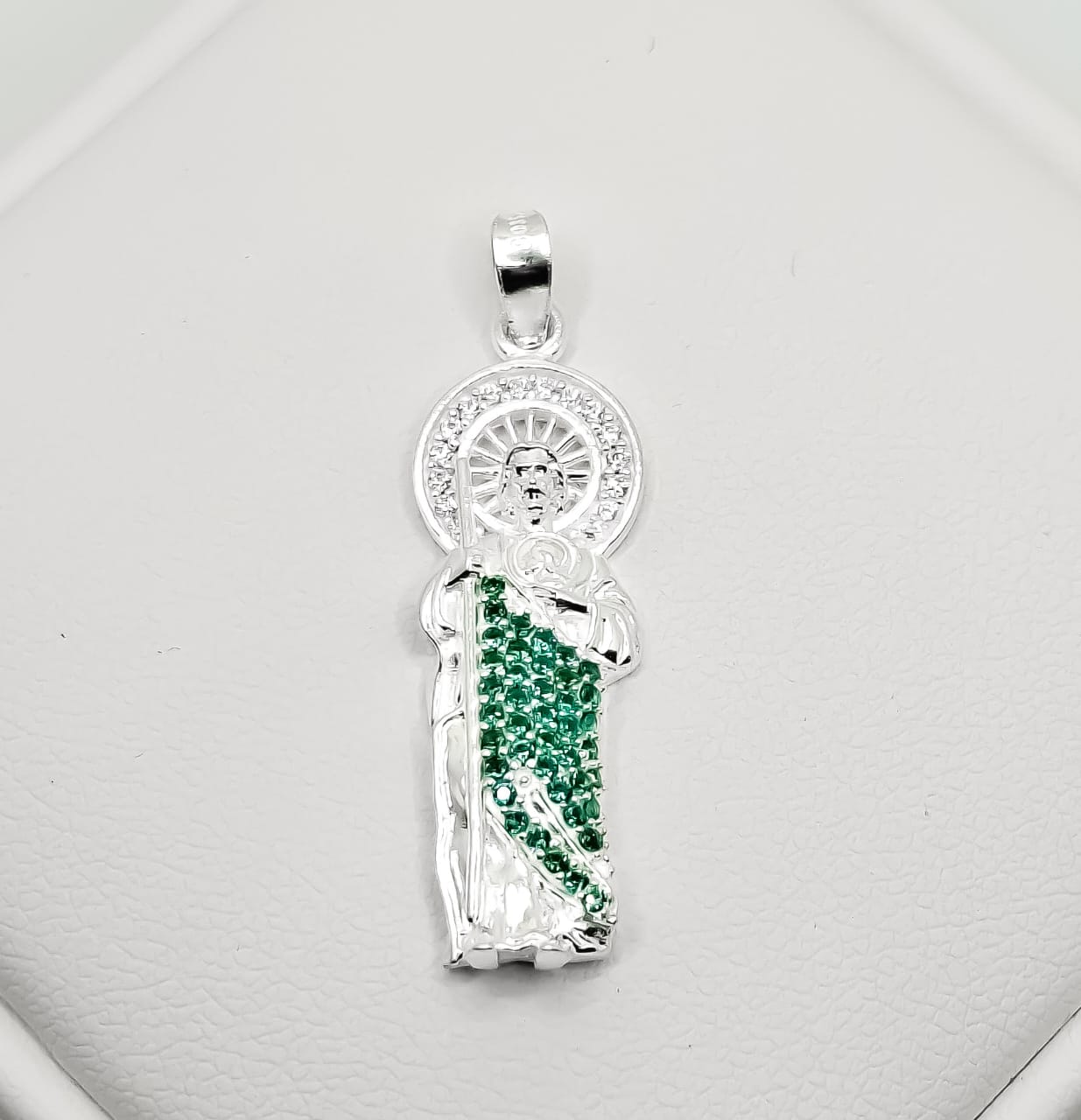 Dije San Judas Manto verde