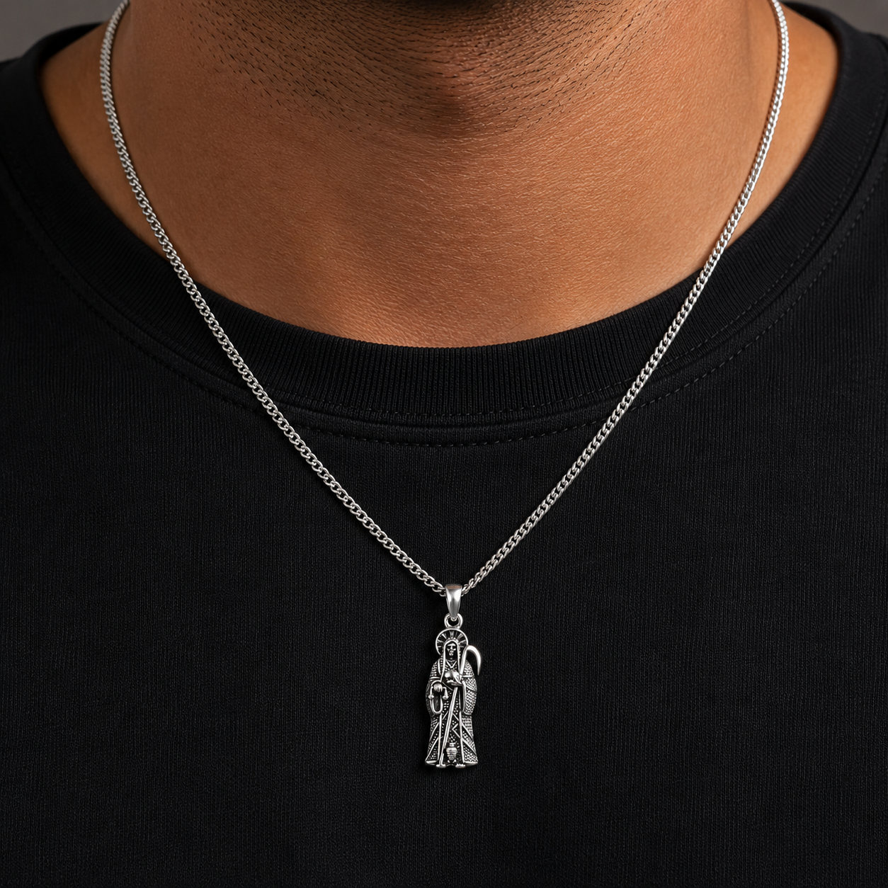 Dije Santa Muerte Negra