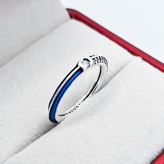 Anillo Esmalte Azul
