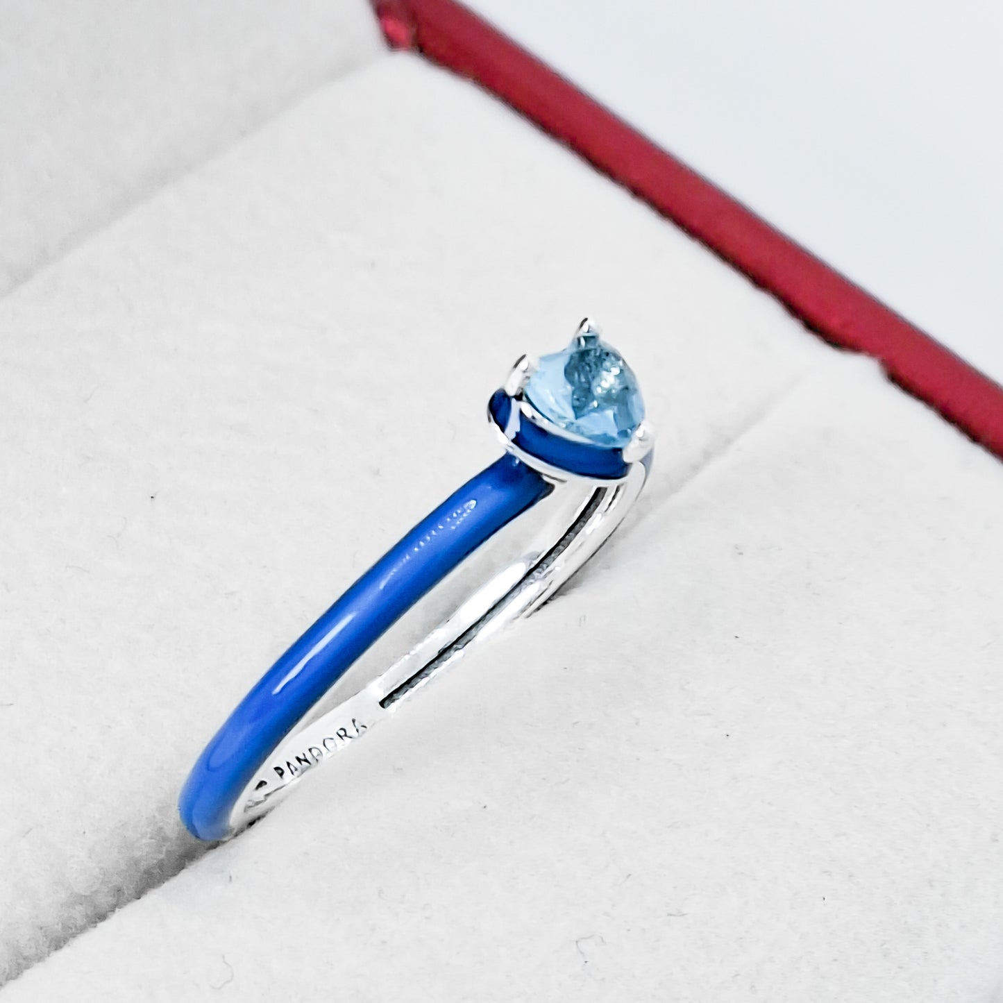 Anillo Corazon Azul
