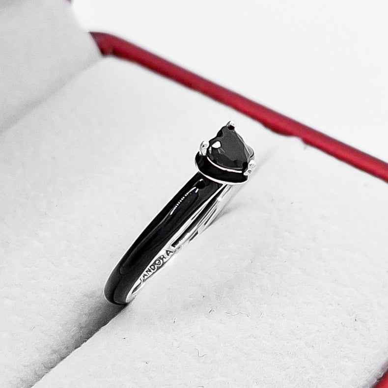 Anillo Esmalte Negro PAN