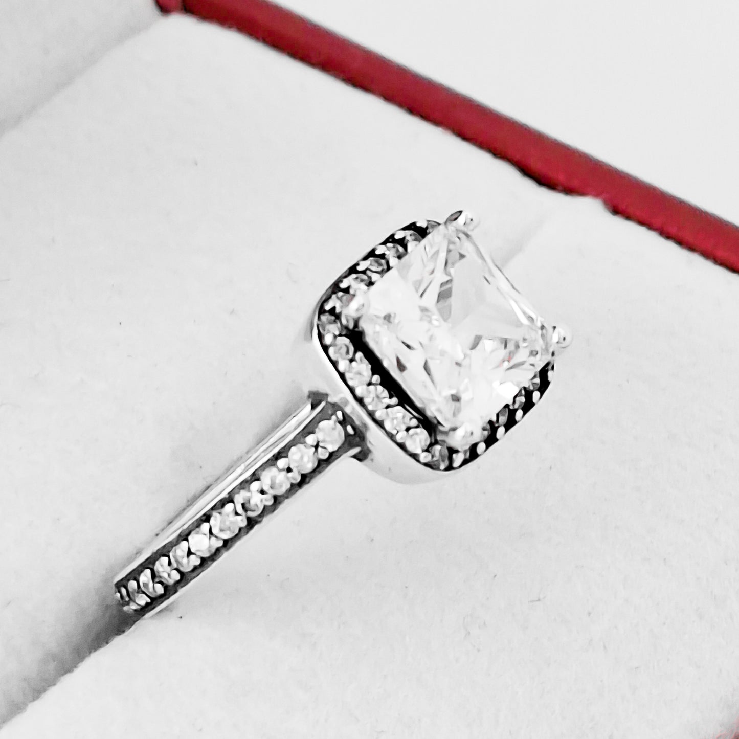 Anillo Zirconia Cuadrado