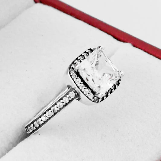 Anillo Zirconia Cuadrado