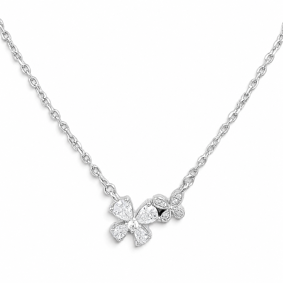 Collar Flores Zirconia
