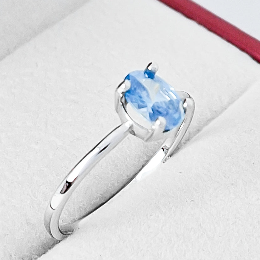 Anillo Zirconia Aqua