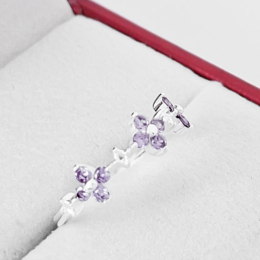 Anillos Flores Moradas