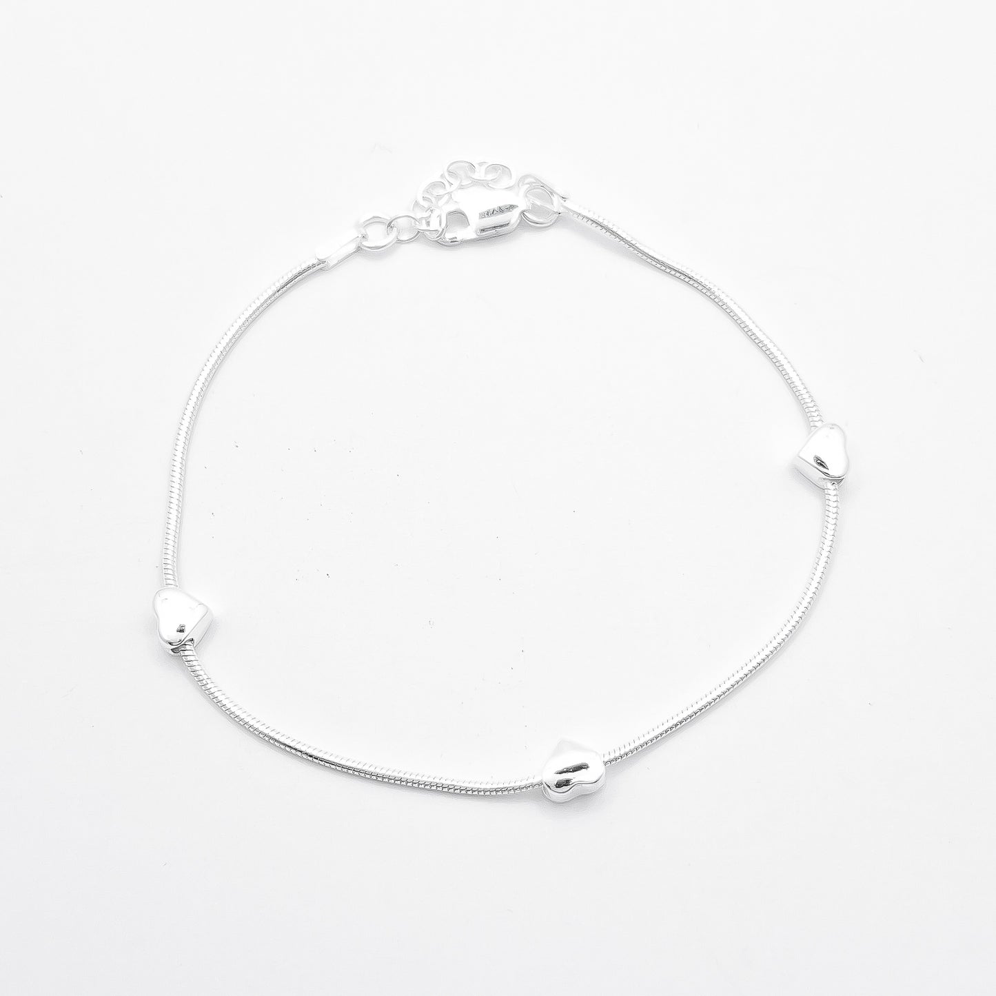 Pulsera Cola de Rata Corazon