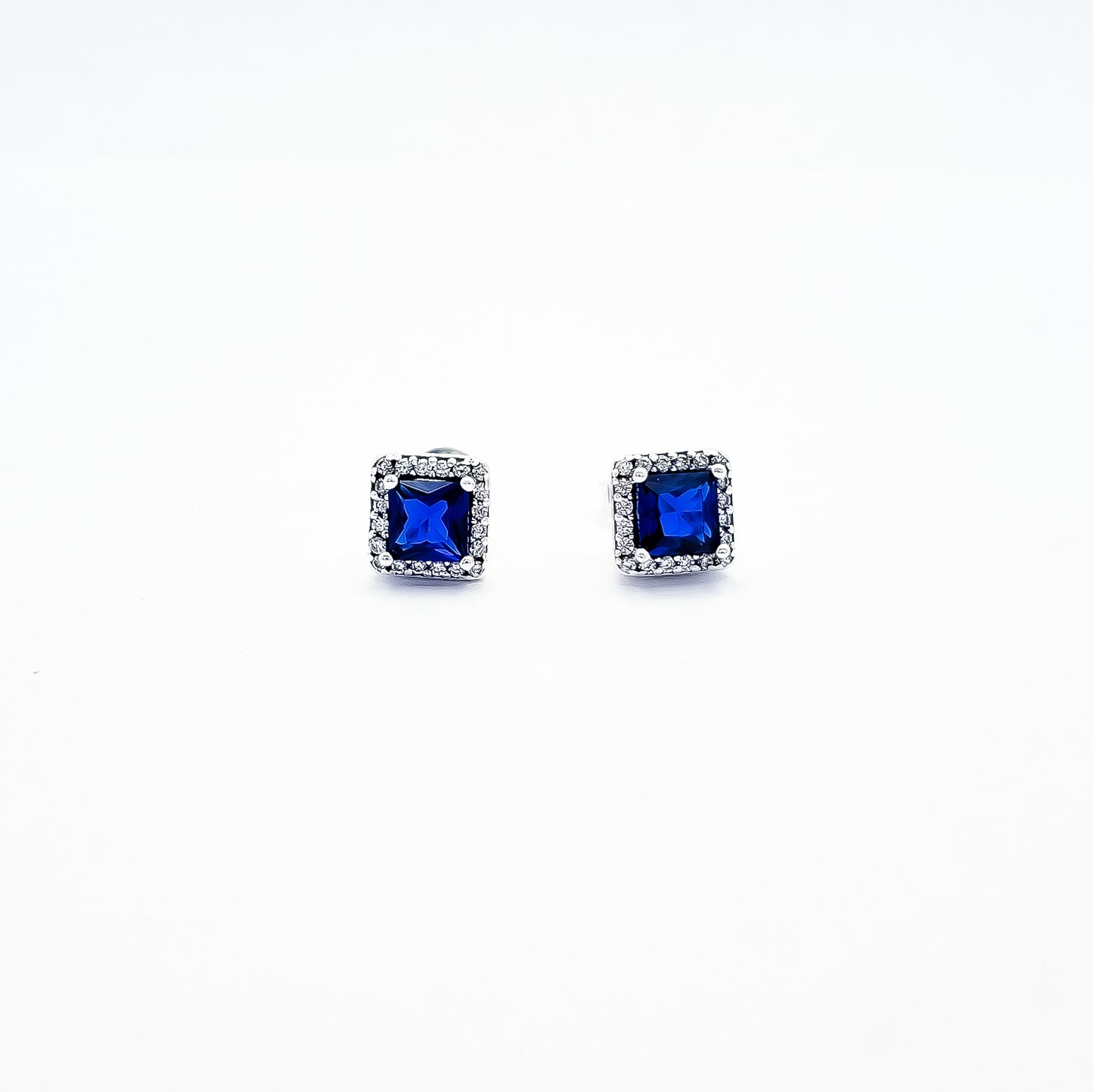 Arete Cuadro Azul