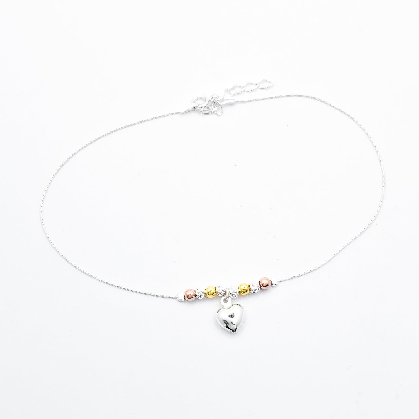 Tobillera Tricolor Corazon
