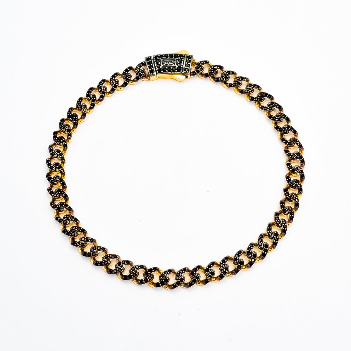 Pulso Negro Dorado Mona 5mm