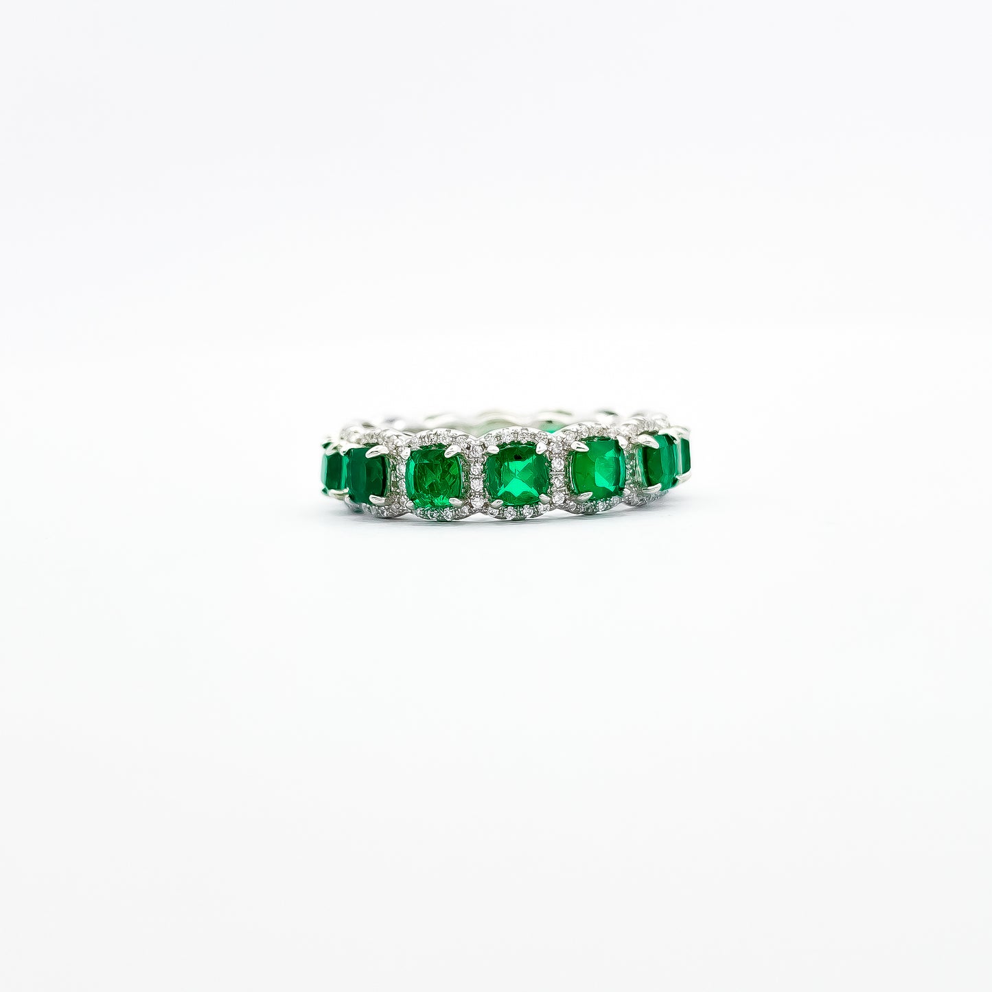 Anillo Cuadros Verde