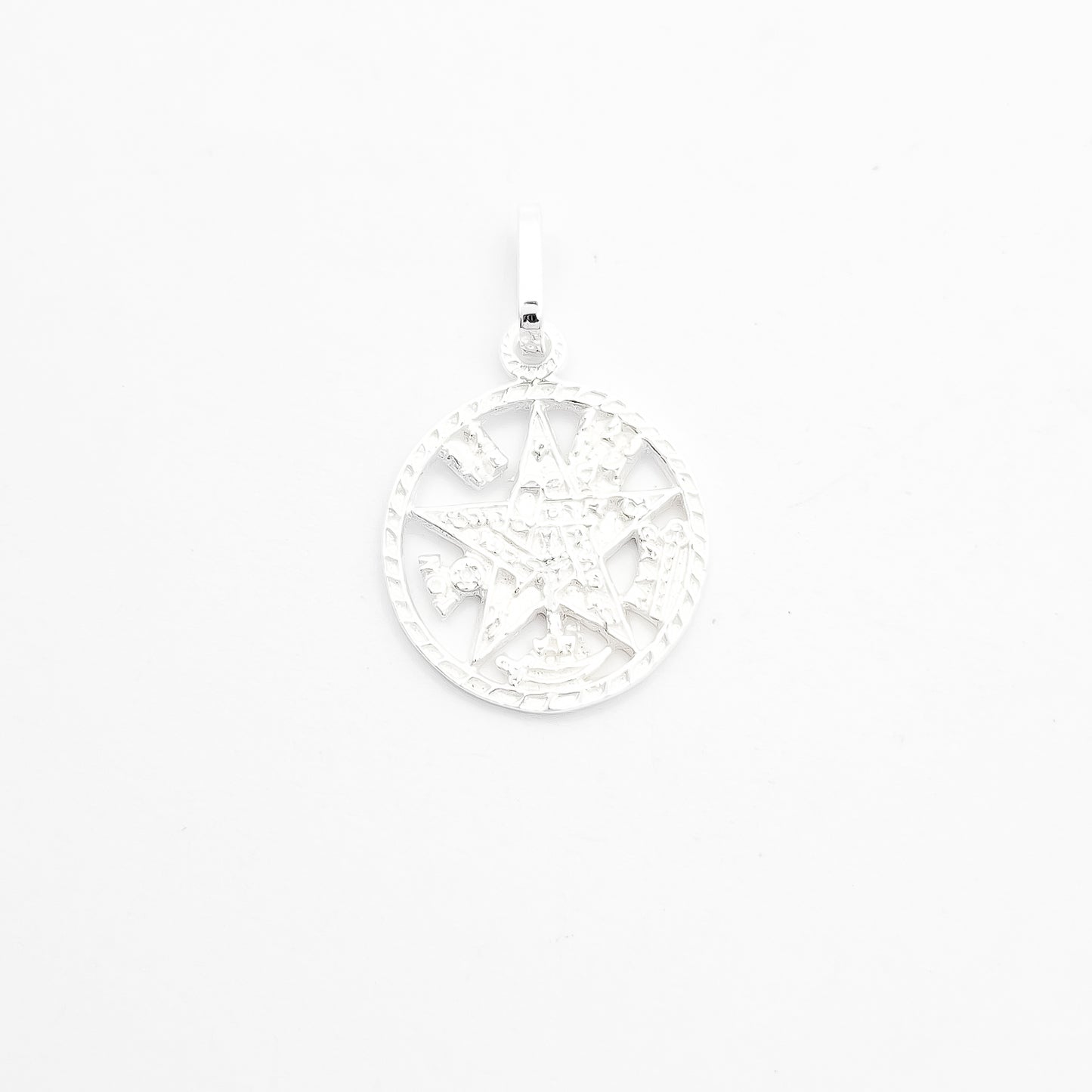 Dije Tetragramaton Blanco Mediano
