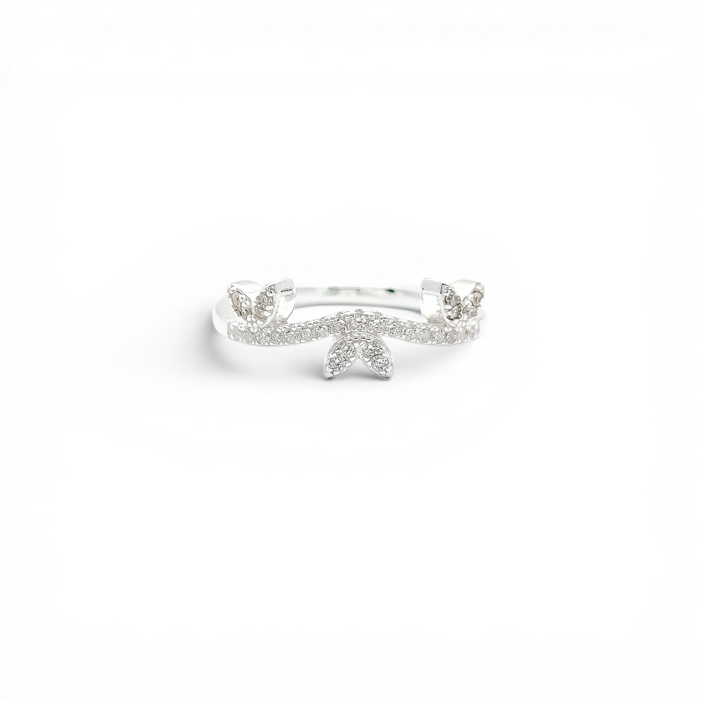 Anillo Hojitas Zirconia