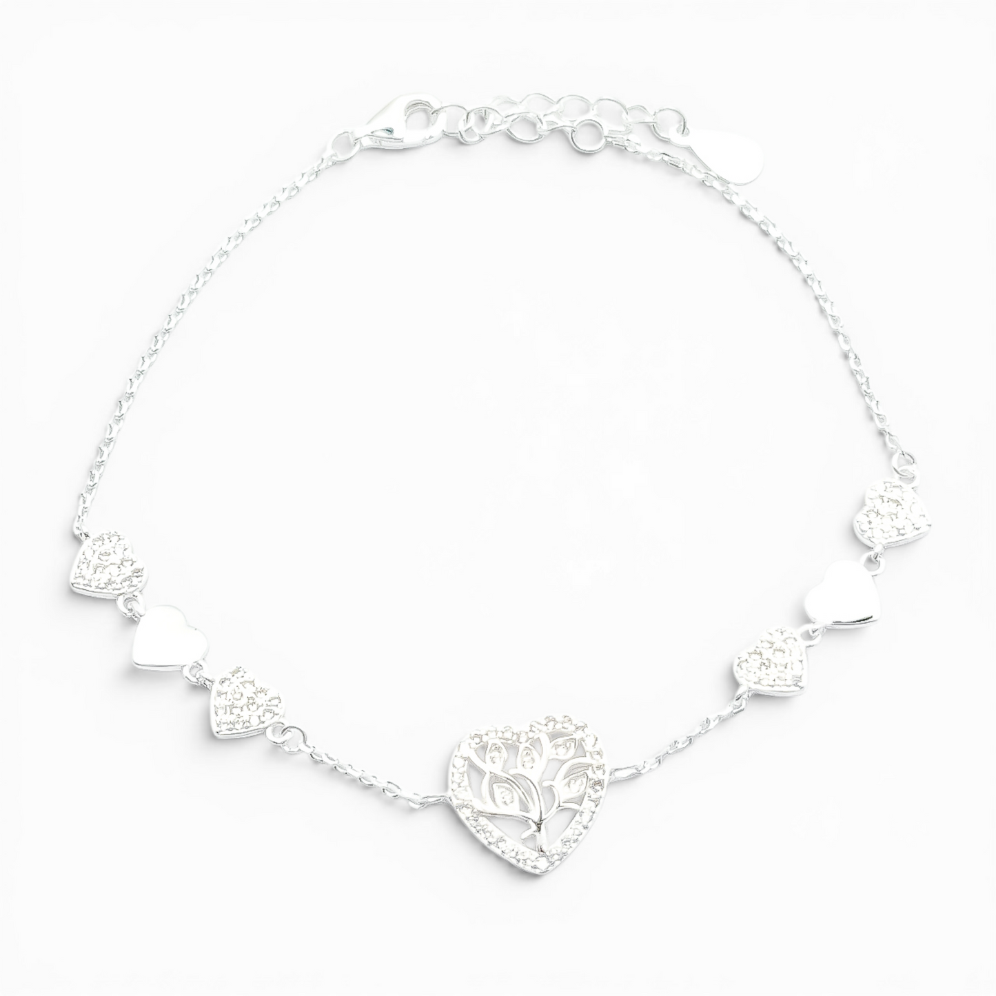 Pulsera Corazon Arbol Zirconia