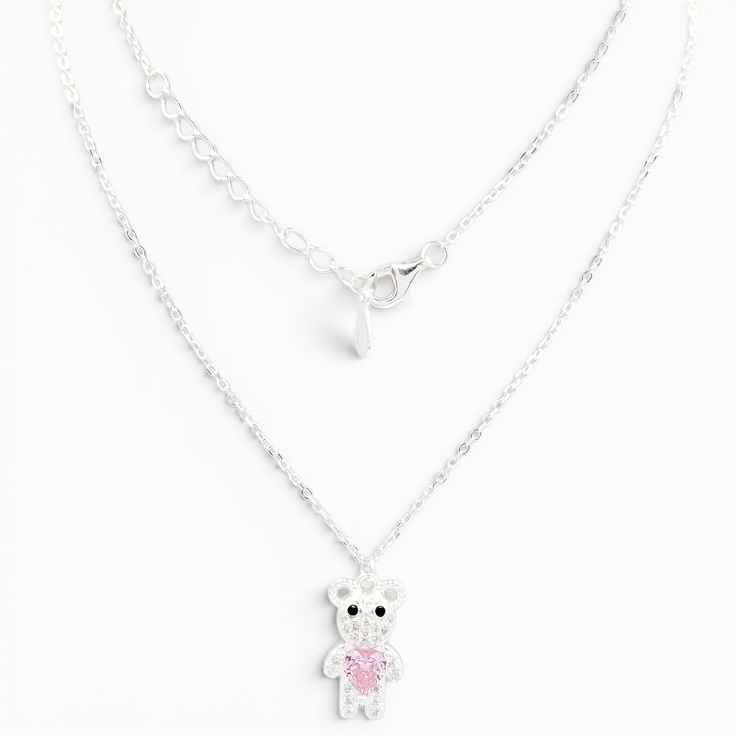 Collar Osito Rosa
