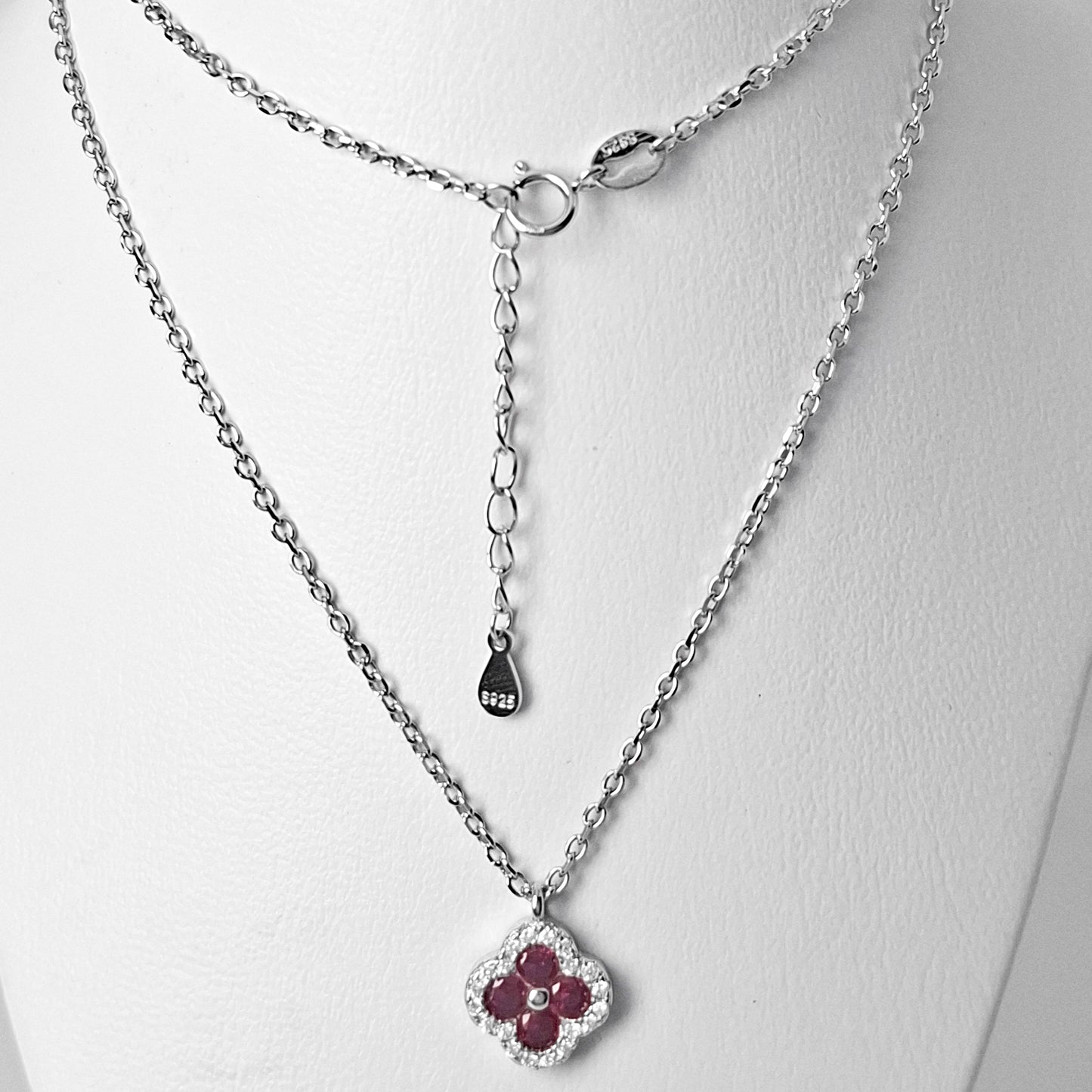 Collar Van Rojo Zirconia