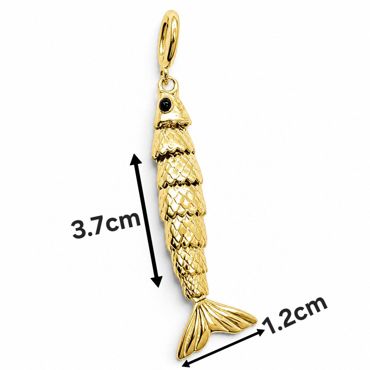 Charm Pescado Dorado Plata Ley 925