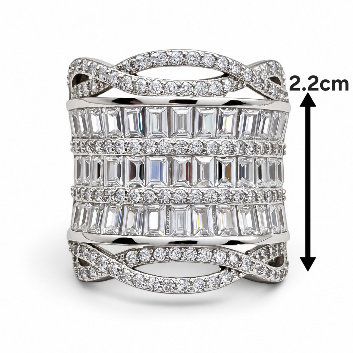 Anillo Zirconia Grande Plata Ley 925