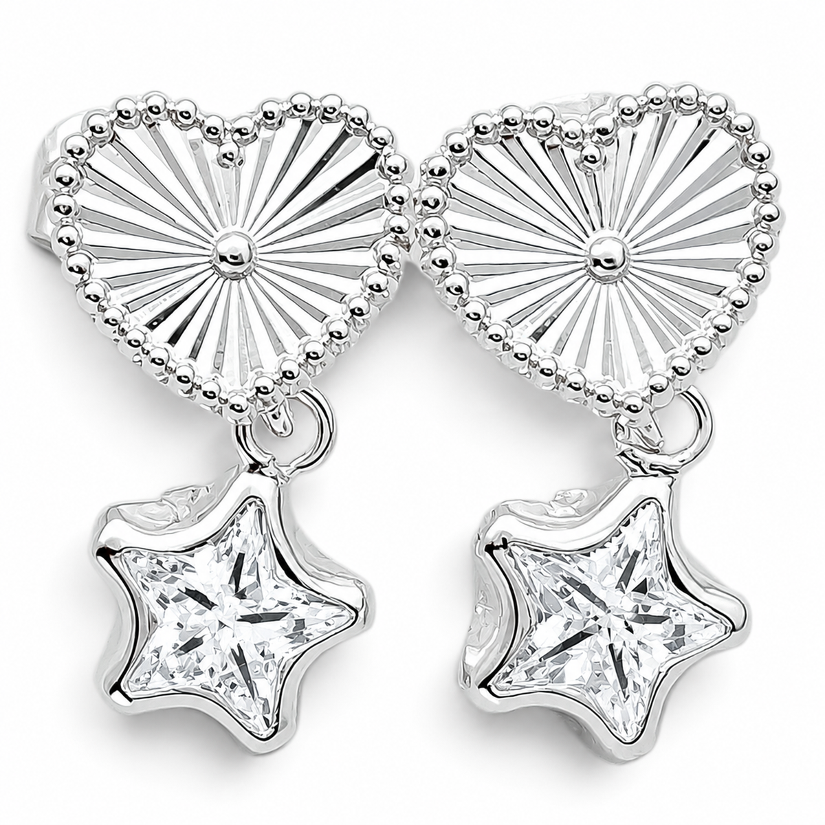 Arete Corazon Estrella Blanco