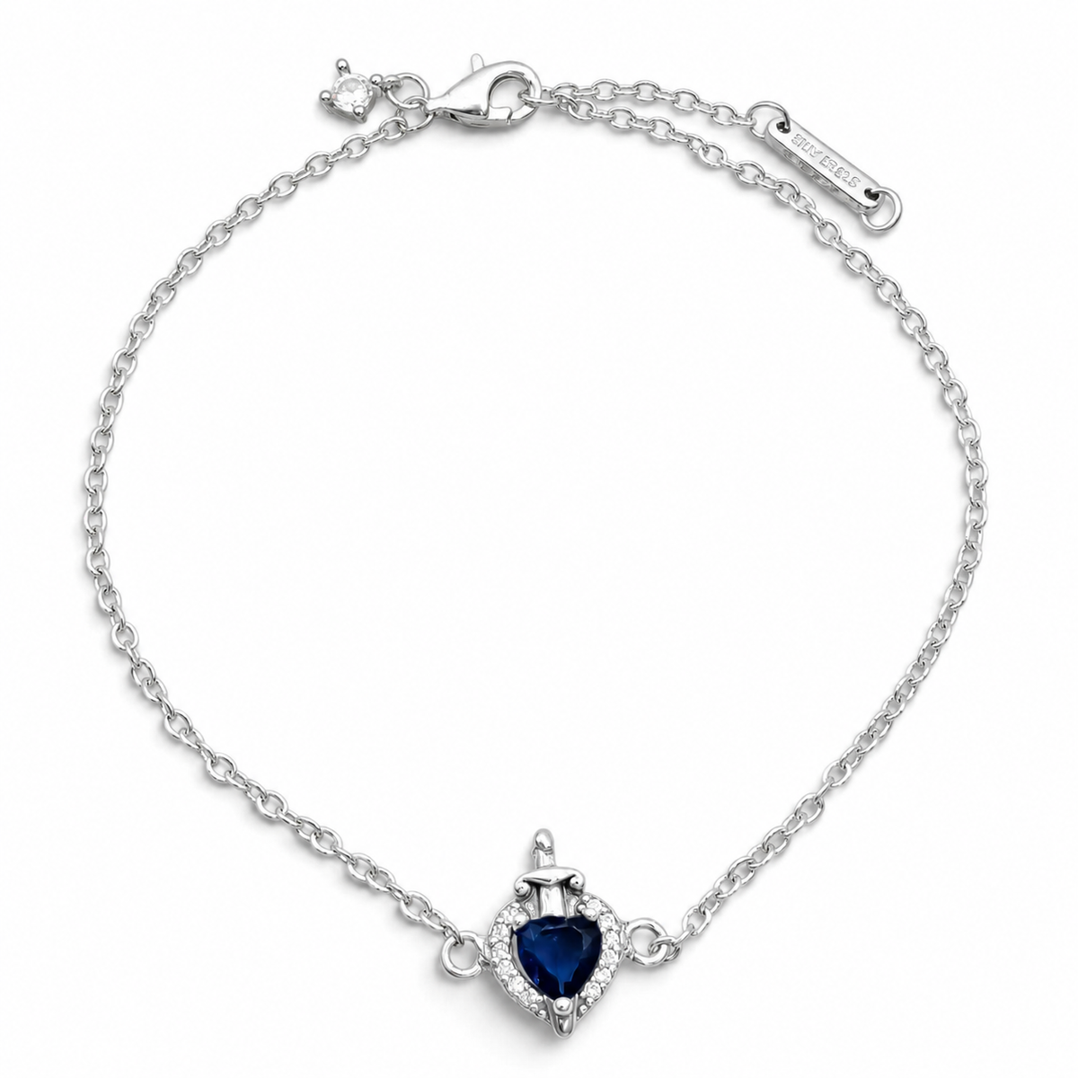 Pulsera Corazon Espada Azul Pan