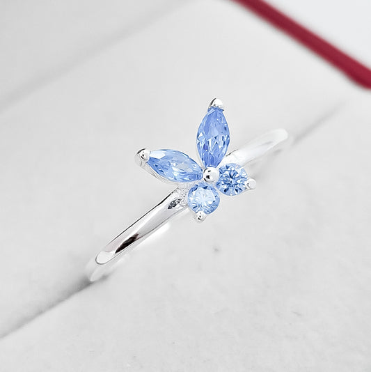 Anillo Mariposa Azul