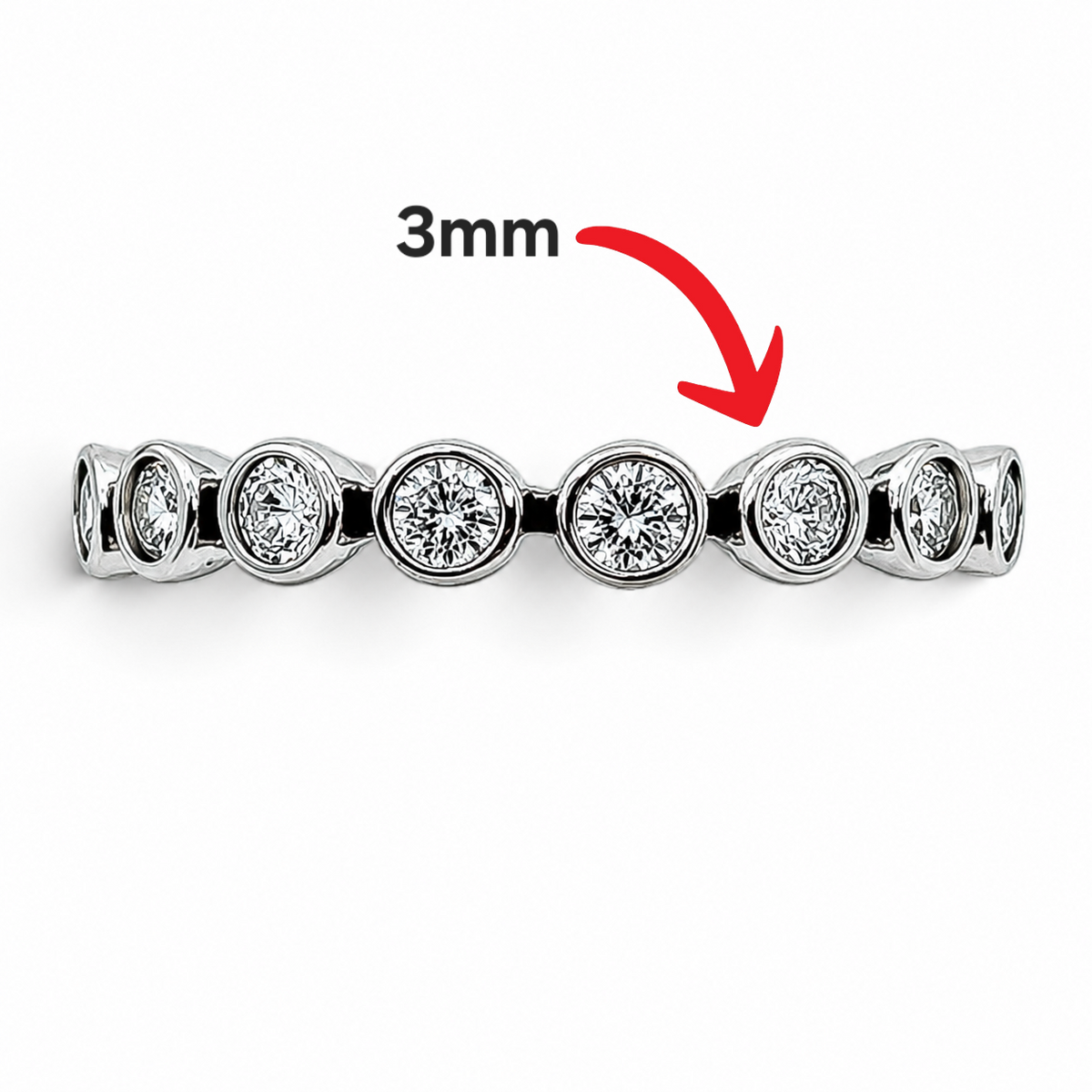 Anillo Zirconias Pan Plata Ley 925