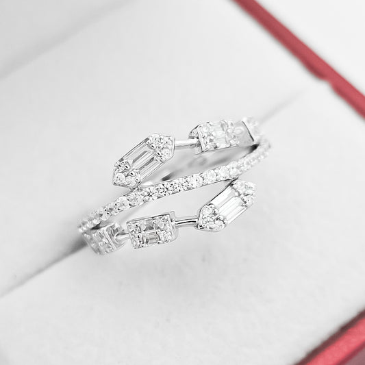 Anillo Zirconia Linea